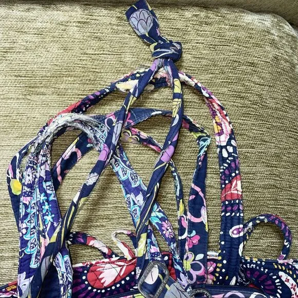 Lot Purple Tones Craft Repair Vera Bradley Bags Lot Shoulder Totes Bags - Picture 5 of 8